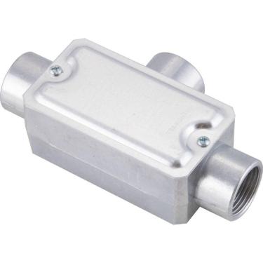 Imagem de Condulete Fixo 3-4" Tipo "t" - Com Tampa - Rosca Bsp - Sem Pintura