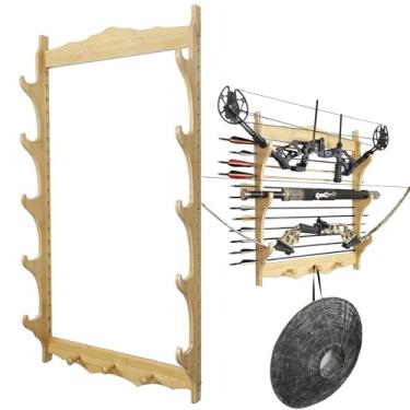 Imagem de Suporte de espada prateleira de exibição de espadas, suporte de parede para katana de 1 a 6 níveis, suporte de exibição de espadas, suporte de parede para exibição de espadas de várias camadas, c