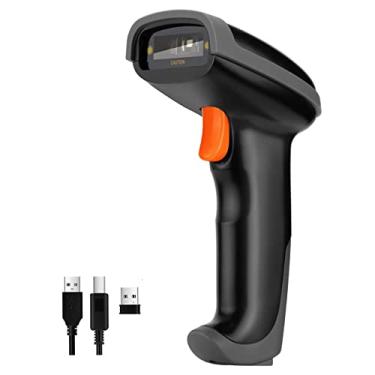 Imagem de Tera Scanner de código de barras Pro Extreme Performance sem fio 1D, leitor de código de barras sem fio funciona com Bluetooth e USB com fio, sensor automático portátil que lê código de barras ultra longo modelo L0013B