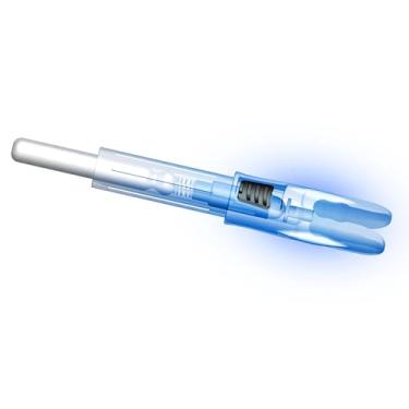 Imagem de Reikawa G X H S GT Nocks iluminados para flechas com arcos .165 .204 .233 .244 .246 Light up Knocks Archery illuminocks arco composto de flecha LED para caça e tiro pacote com 6 (azul, X/0,5 cm)