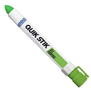 Imagem de Markal Marcador de tinta sólida multifuncional Quik Stik 61042, verde fluorescente (pacote com 12)