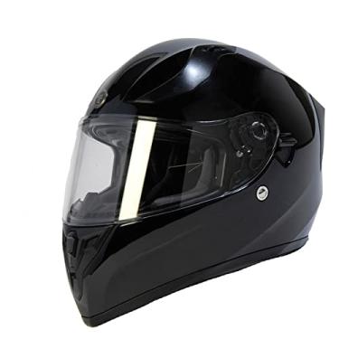 Imagem de Capacete de motocicleta TORC T15 unissex adulto com capacete de rosto inteiro e cor sólida