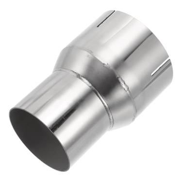 Imagem de Motoforti Adaptador de tubo de aço inoxidável T304 de 2,75 polegadas OD para 8,5 cm OD mandril curva de exaustão cotovelo redutor concêntrico T304 comprimento 5 polegadas tom prata