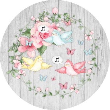 Imagem de Painel Redondo 3D Sublimado Jardim Frd-5435