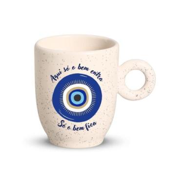 Imagem de Caneca Bojuda Duo Olho Grego Sortida 230ml - Cerâmica Regina