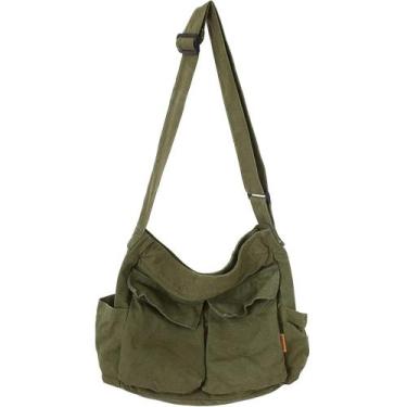 Imagem de Bolsa Messenger Yaucher Canvas Large Hobo Crossbody Feminina Masculina