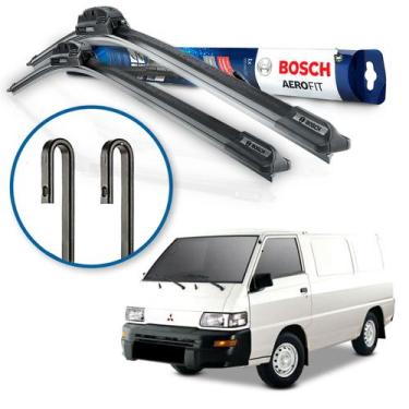Imagem de Par Palheta Limpador Parabrisa Bosch Mitsubishi L300 1986 1987 1988 19
