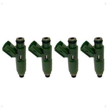 Imagem de Kit com 4 Bicos Injetores Toyota Corolla Fielder 1.8 16v 2325022040 De