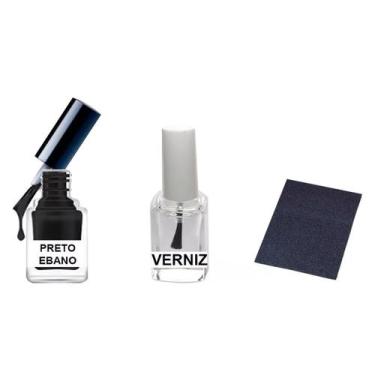 Imagem de Tinta Retoque Tira Risco Carro Kia Preto - Ebano - Jhow Adesivos