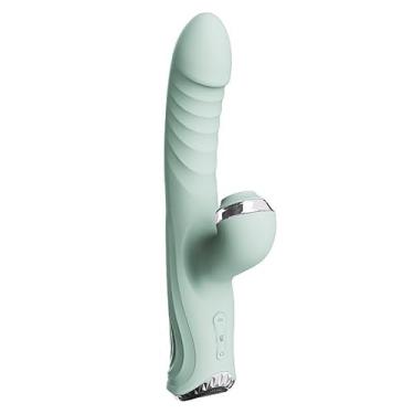 Imagem de Vibrador de Ponto G e Clitóris com Aquecimento, Funcao Vai e Vem, Sugador Pulsador de Clitoris, 7 Modos de Vibração, Recarregável USB