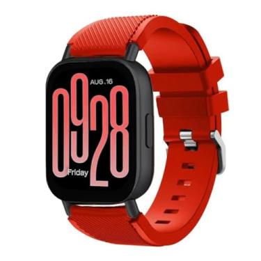Imagem de Pulseira de Silicone Macio para Redmi Watch 5 Active, acessórios de relógio inteligente (Red)