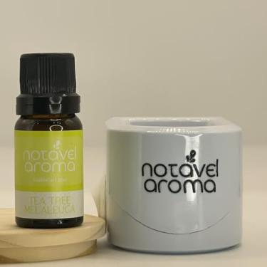 Imagem de Kit Difusor Elétrico com Essência Concentrada de Ambiente 10ml Notavel Aroma (Difusor Branco, Tea Tree Melaleuca)