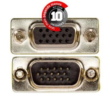 Imagem de Emenda Vga Macho / Vga Fêmea - Kit 10 - Cirilo Cabos