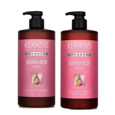 Imagem de Kerasys advanced keramide ampoule damage clinic kit (shampoo + mascara
