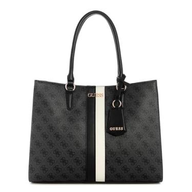Imagem de GUESS Bolsa Larisha Book, logotipo de carvão