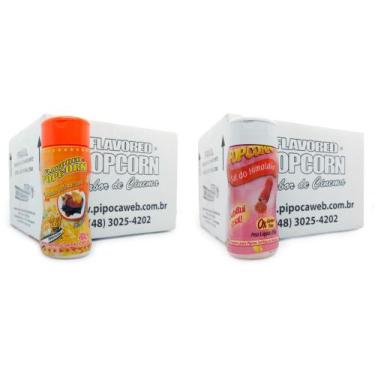 Imagem de Temperos Pipoca 24 Frascos-12 Molho Mexicano-12 Sal Himalaia - Flavore