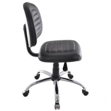 Imagem de Cadeira Giratória Base Cromada Linha Office Gomada Preto - OUTRAS MARC