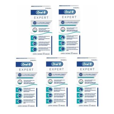Imagem de Kit 5 Fio Dental SuperFloss Expert