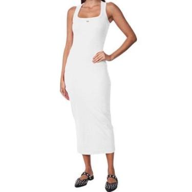 Imagem de Vestido Canelado Colcci Logo Preto Feminino-Feminino