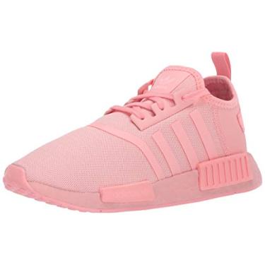 Imagem de adidas Originals Tênis infantil unissex NMD_r1, Glory Pink/Glory Pink/Glory Pink, 11.5 Little Kid