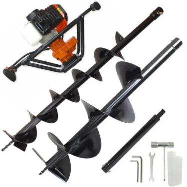 Imagem de KIT Perfurador de Solo Vulcan VPS520 2T 52CC 2,5CV com Broca 80x20cm +