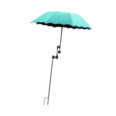 Imagem de Baoblaze Protetor de Plantas E Cadeiras de Praia com Braçadeira Universal, Dimensões de 37,40 Polegadas, Lago Azul, Tamanho real