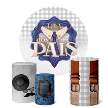 Imagem de Trio Capas Cilindro + Painel Redondo Dia dos Pais (K1PAI0030)