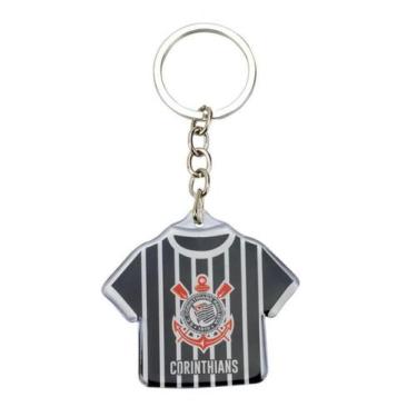 Imagem de Chaveiro de Metal Camisa Futebol 5cm Corinthians Oficial - Minas de Pr