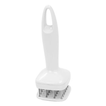 Imagem de Amaciador De Carne Furador Batedor Manual Inox Churrasco Branco