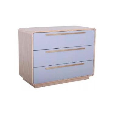 Imagem de Cômoda Infantil Canto Redondo Coleção Wave Divicar Nature Cinza