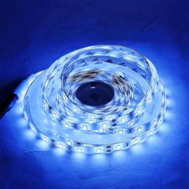 Imagem de Fita LED 3528 Branco Frio Rolo 5m 300 LED Com Silicone E Adesivo 35286