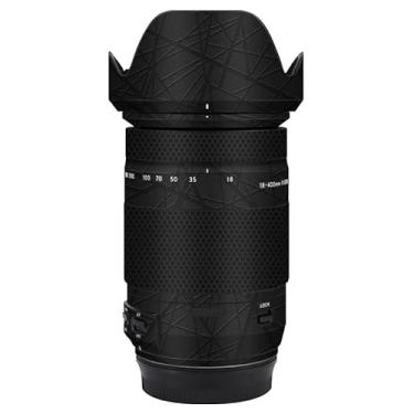 Imagem de Adesivo de lente de câmera para Tamron 18-400 mm F3.5-6.3 Di II VC HLD adequado para Canon EF-Mount Macro Coat Wraps Film Protector Vinyl Decal Skin 18 400 (Cross Ultra Black)