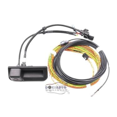 Imagem de Câmera de ré, maçaneta do porta-malas com linha de alta orientação, chicote elétrico compatível com URUS Q5 Q8, compatível com SEAT ATECA A6 C8 KODIAQ SUPERB 3V, compatível com Touareg(A6 C8 MIB2)