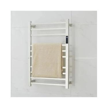 Imagem de Toalheiro Termico Aquecedor de Toalha Grande Inox Polido com Timer Digital Bivolt Fio Lado Esquerdo