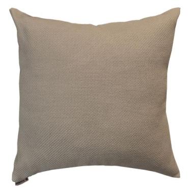 Imagem de Capa Almofada Decorativa Quadrada 50x50cm Ziper Invisivel Luxo Nude - 
