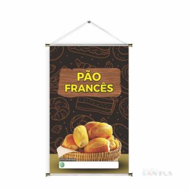 Imagem de Banner pronto Pão Francês BA 247 medida 45x70 cm arte pronta