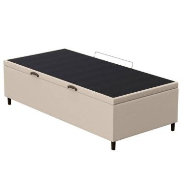 Imagem de Base Para Cama Box Baú Solteiro 88x188cm Hit Z04 Sintético Bege - Mpozenato
