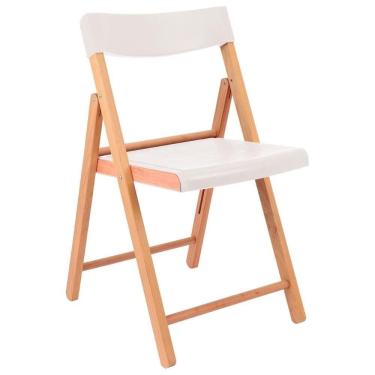 Imagem de Cadeira Potenza Branca Madeira Mista