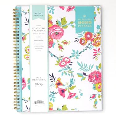 Imagem de Blue Sky Agenda semanal e mensal Day Designer 2026, janeiro de 2026 a dezembro de 2026, 21,6 x 28 cm, capa de bolso transparente, encadernação de fio duplo durável, inclui bolso de armazenamento