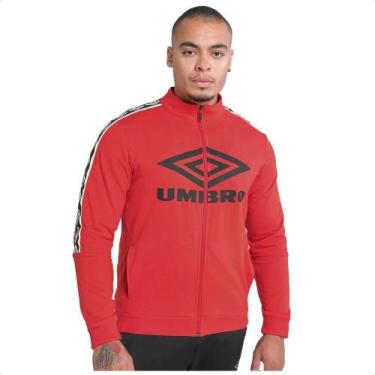 Imagem de Jaqueta Umbro Large Diamond Club Masculina, M, Vermelho, Preto