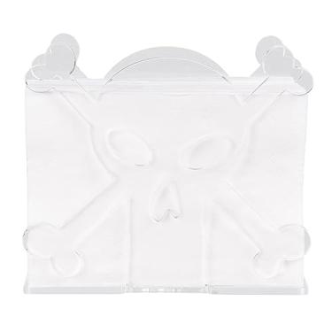 Imagem de Porta Guardanapo Acrílico | Suporte para tecido Forma esqueleto,Suporte vertical organizador guardanapos para casa, cozinha, mesa jantar, fazenda, coquetéis, Pinnkl