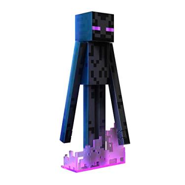 Imagem de Mattel Minecraft Diamond Level Enderman Action Figure & Die-Cast Accessories, Brinquedo Colecionável Inspirado Em Videogame, 5,5 Polegadas