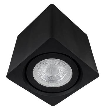 Imagem de Spot Quadrado Sobrepor Direcionável GU10 Dicroica 7cm - Embralumi, Pre