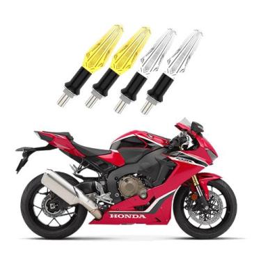 Imagem de Kit 4 Pisca Setas Esportivas de Led Modelo Cristal Moto Honda CB 1000R