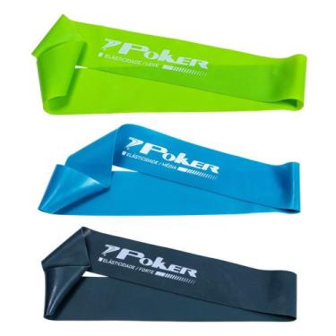 Imagem de Kit com 3 Mini Bands Poker Leve/Média/Forte 600x50x 0.4/0.6/0.8mm 0911
