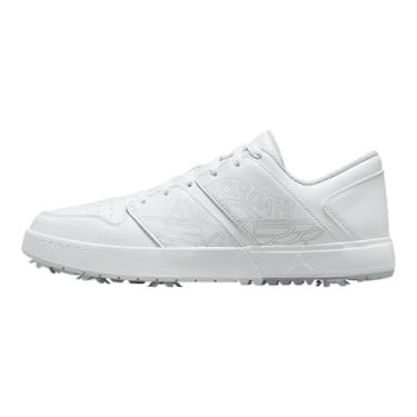 Imagem de Tênis de golfe Jordan NU Retro 1G (FZ4153-001, preto/University Red/Blue Tint/White), Branco/Tom azul/platina pura, 41