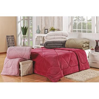 Imagem de Coberdrom De Manta Dupla Face Casal Queen Palha