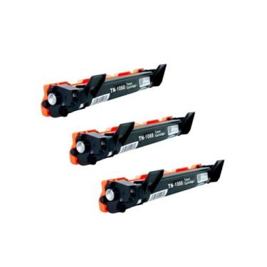 Imagem de Kit 3 Toner Preto Compatível com Brother TN1000 TN1060 para DCP-1617 D