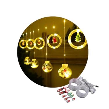 Imagem de Pisca Cascata Varal 130Led 3,0m Circuito Bivolt USB Cordão Fio Fada e Figura A Prova De Água Decoração Natal LuvinCo