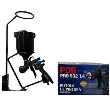 Imagem de Pdr - pistola preta pro-532p gravidade pdr hvlp 1,4mm - 600ml